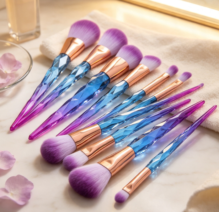 12-Piece Synthetic Brush Set (Face, Eye, And Lip) - Image 2