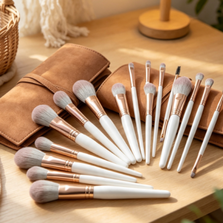 23-Piece Brush Set (Includes Finger Puffs)