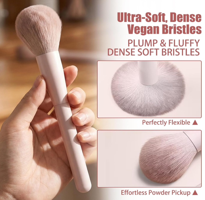 10-Piece Mini Travel Brush Set With Pouch - Image 2