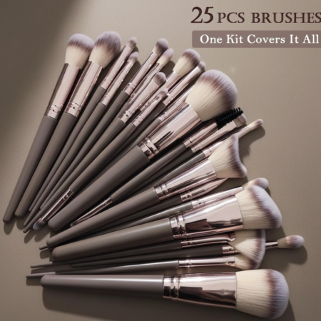 8-Piece Professional Dual-Ended Travel Brush Set