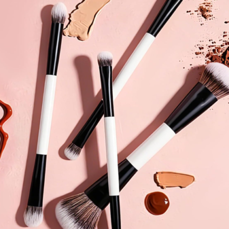 5-Piece Mini Brush Set In Hard Case With Mirror