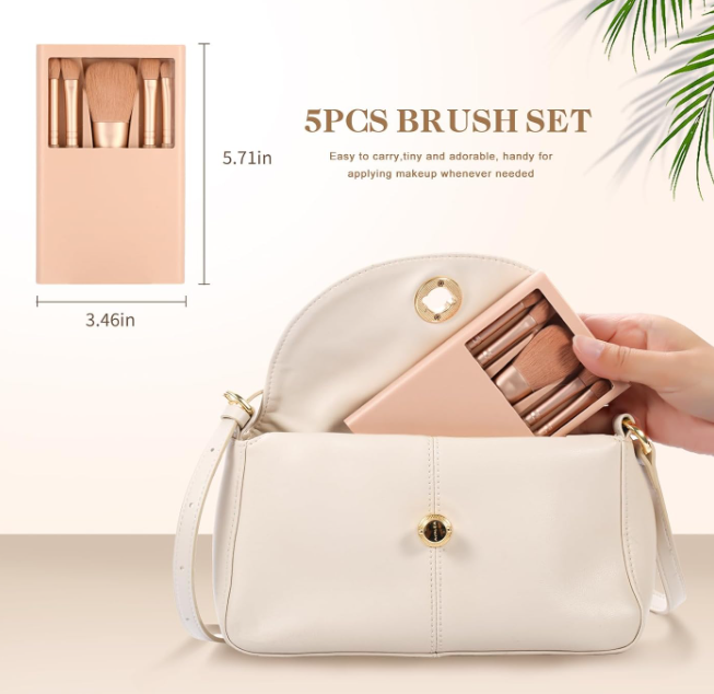 12-Piece Synthetic Brush Set (Powder, Foundation, Contour) - Image 2