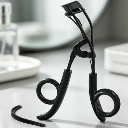 Ergonomic Precision Eyelash Curler for Almond-shaped Eyes