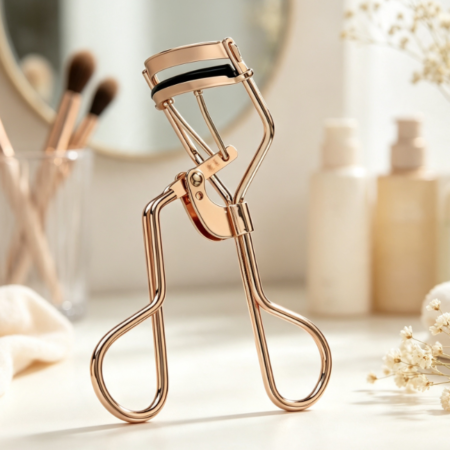 Rose Gold Curved Eyelash Curler for Almond-shaped Eyes