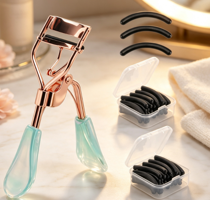 Rose Gold Eyelash Curler with Comb Teeth - Image 2