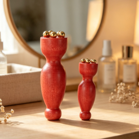 Sandalwood Eye Roller and Gua Sha Tool for De-puffing