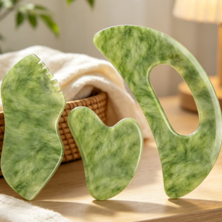 Large Jade Gua Sha Tool for Full-Body Lymphatic Massage