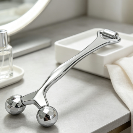 Zinc Alloy 3D Roller Tool for Facial Massage and Lifting