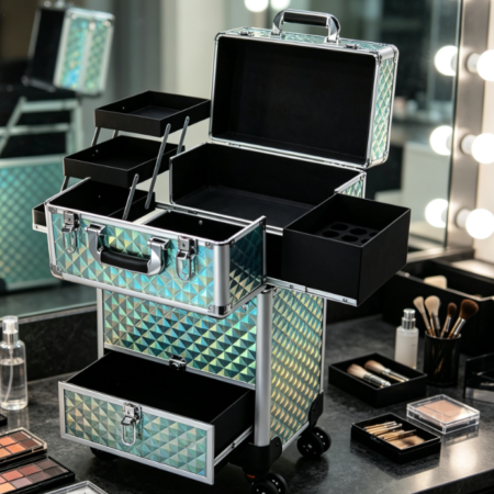 Rolling Beauty and Hairdressing Makeup Trolley with Drawers