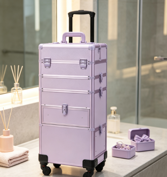 4-in-1 Multi-Tier Rolling Storage Case with Drawers - Image 2