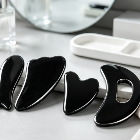 5-Piece Jade & Resin Gua Sha Set for Face and Body