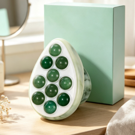 Jade Roller & Gua Sha Cooling Eye Massage Set