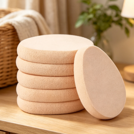 Flat Cushion Puff For A Natural, Sheer Finish