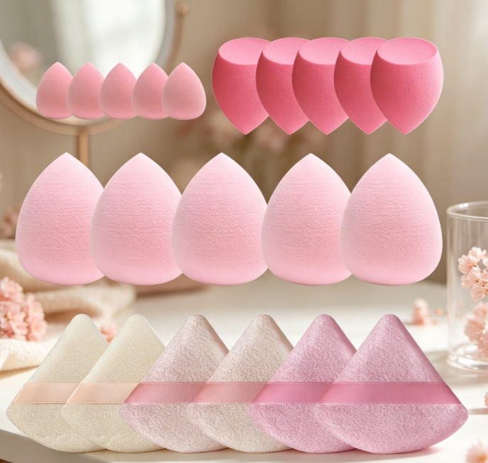 Multi-Color Makeup Sponge Set For Application And Blending - Image 2