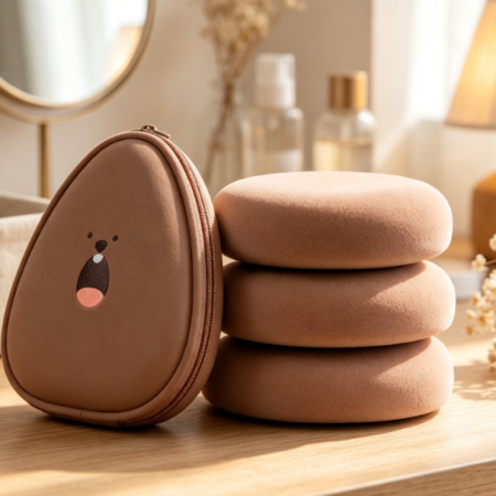 Soft, Resilient Lychee-Textured Makeup Sponge