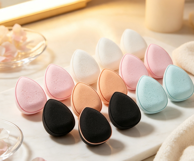 Mini Triangular Finger Puff For Setting And Application