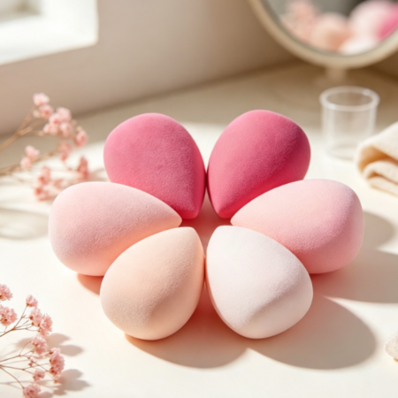 Soft, Latex-Free Multi-Color Makeup Sponge Set