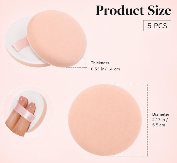 Round Cushion Puff (Soft, Skin-Friendly, Durable) - Image 2