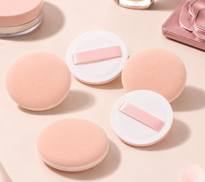 Round Cushion Puff (Soft, Skin-Friendly, Durable)
